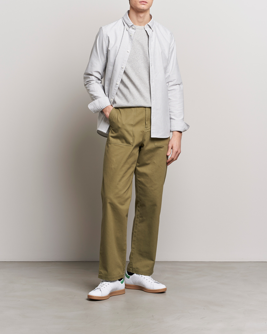 Herren | Hemden | LES DEUX | Kristian Oxford Shirt Green/White