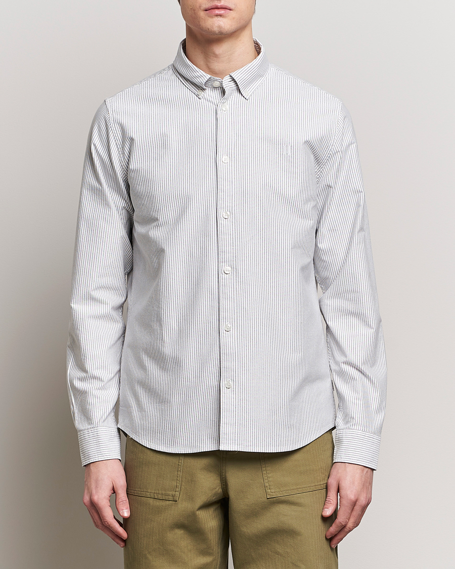 Herr | LES DEUX | LES DEUX | Kristian Oxford Shirt Green/White