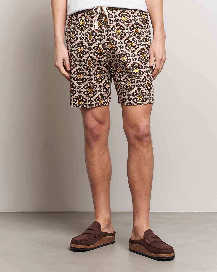 Men |  | LES DEUX | Hendrix Printed Shorts Light Sand