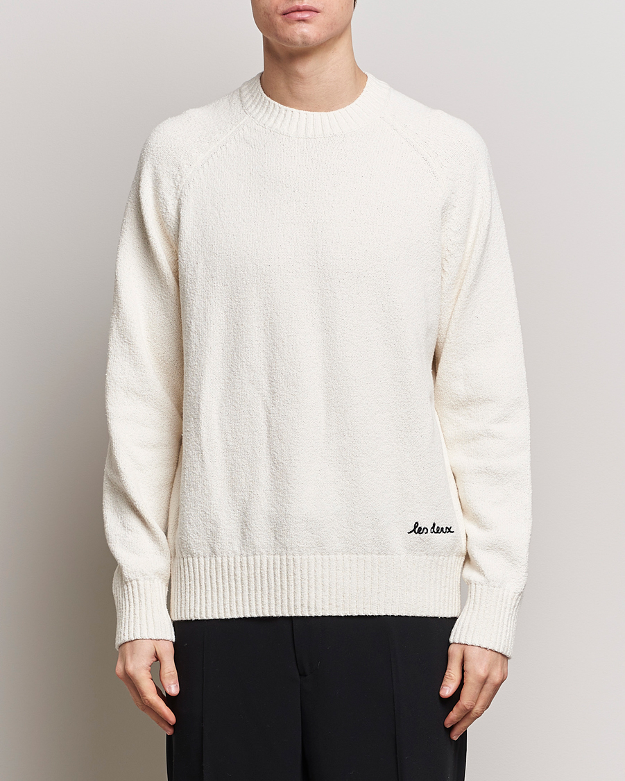 Herren | LES DEUX | LES DEUX | Brad Roundneck Knit Ivory