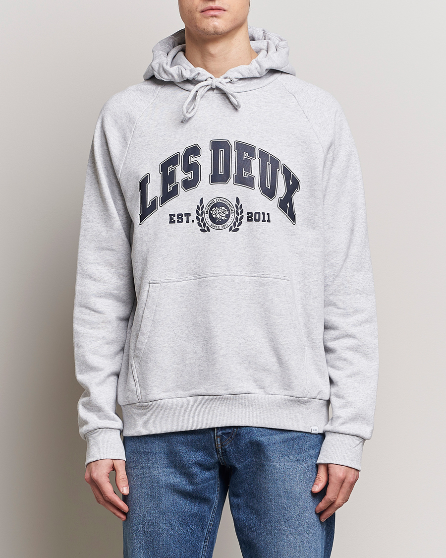 Herren | Pullover | LES DEUX | University Hoodie Snow Melange