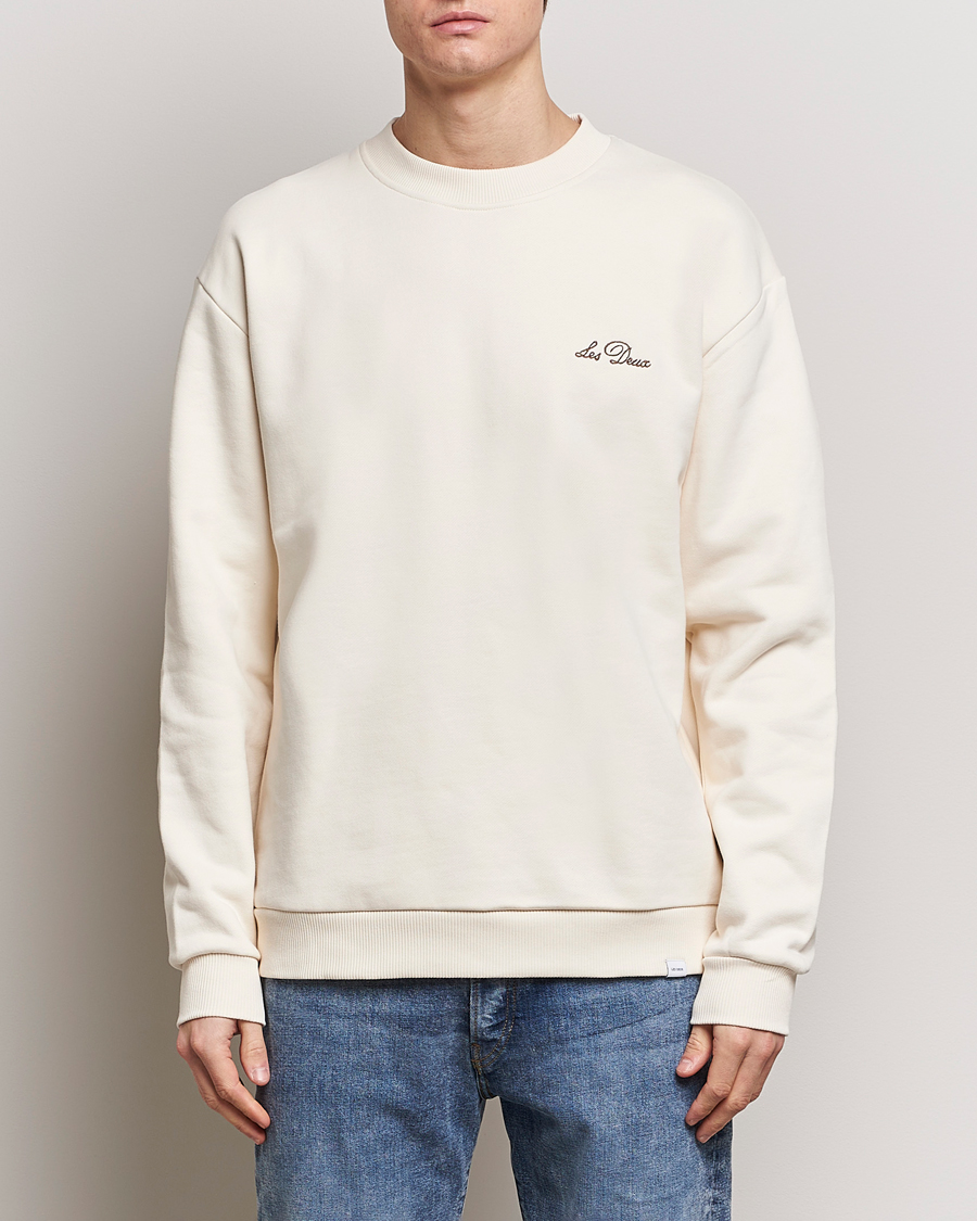 Men | LES DEUX | LES DEUX | Crew Sweatshirt Light Ivory