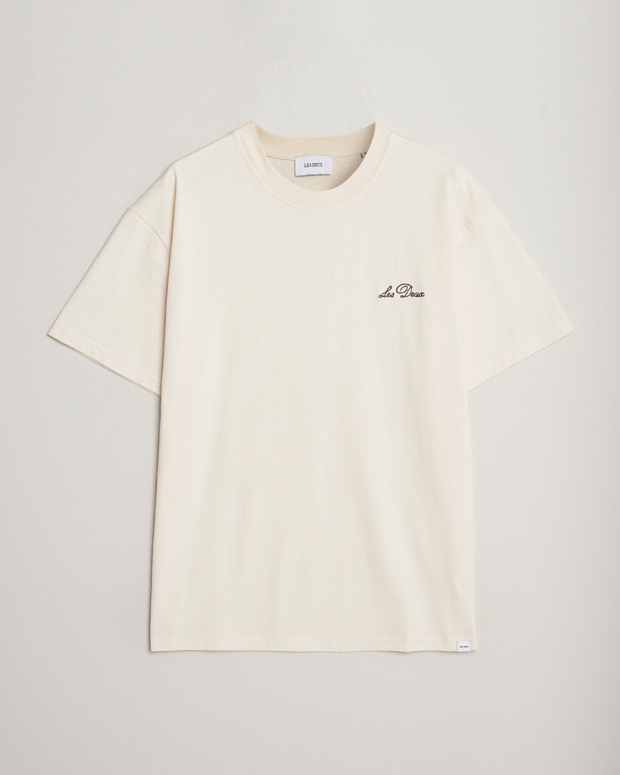 Herren | T-Shirts | LES DEUX | Crew T-Shirt Light Ivory