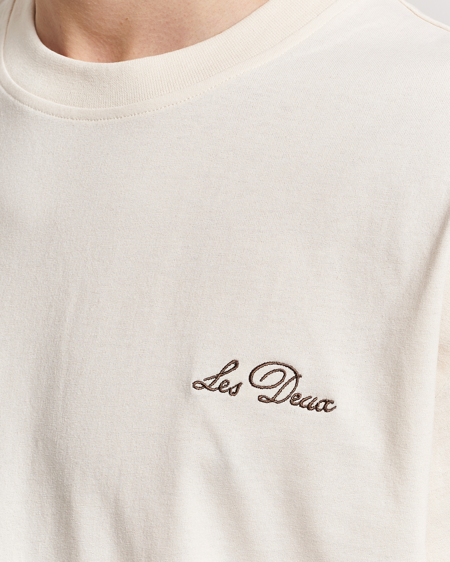 Herren | T-Shirts | LES DEUX | Crew T-Shirt Light Ivory