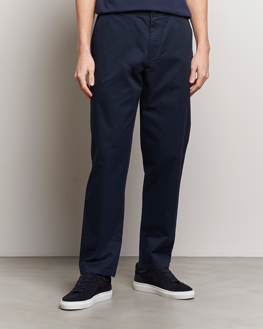 Herren | LES DEUX | LES DEUX | Jared Twill Chino Pants Dark Navy