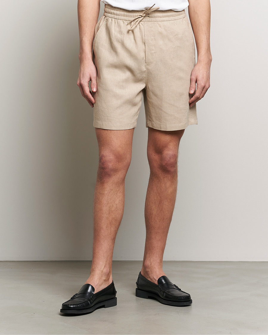 Men |  | LES DEUX | Otto Linen Shorts Light Desert Sand