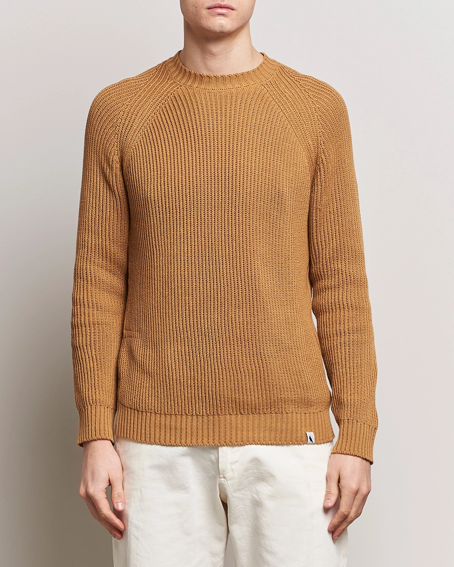 Herren | Best of British | Peregrine | Harry Organic Cotton Sweater Amber