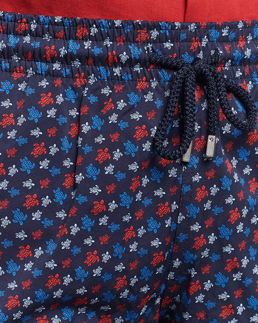 Herren | Badehosen | Vilebrequin | Moorea Printed Swimshorts Bleu Marine