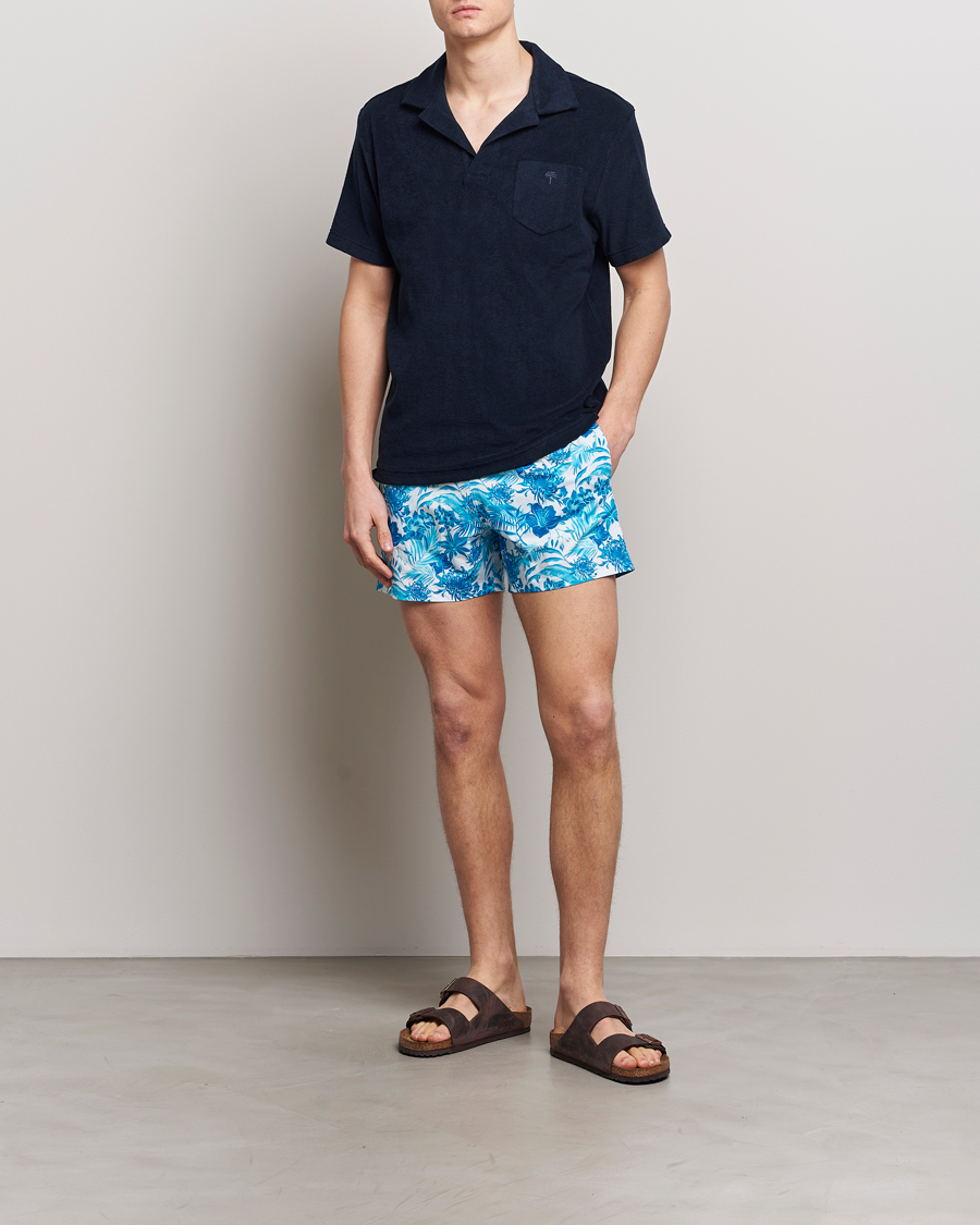 Herren | Badehosen | Vilebrequin | Moorise Printed Swimshorts Blanc