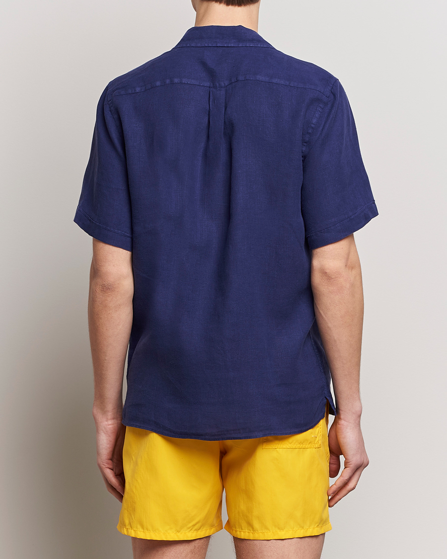 Herren | Hemden | Vilebrequin | Carhli Resort Short Sleeve Shirt Minuit