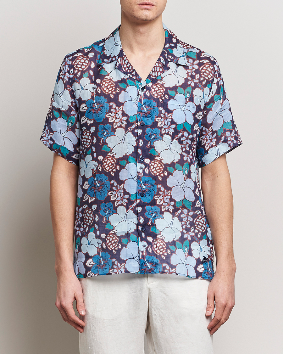 Herren | Kleidung | Vilebrequin | Carhli Resort Short Sleeve Shirt Minuit