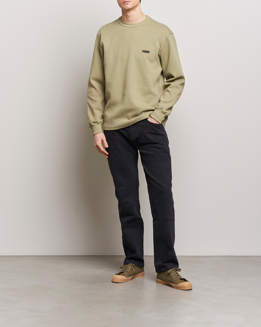 Herren | Pullover | Belstaff | Tarn Long Sleeve Waffle Sweatshirt Aloe