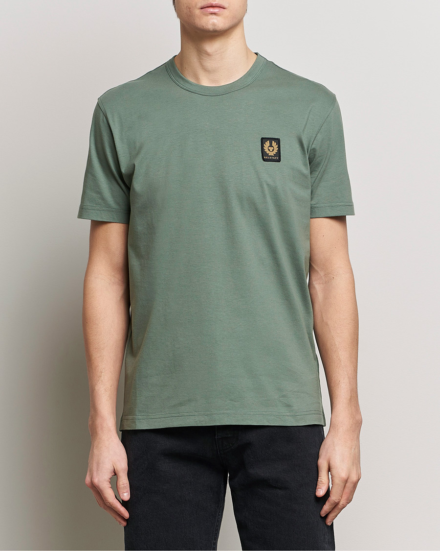 Herren | Best of British | Belstaff | Cotton Logo T-Shirt Mineral Green