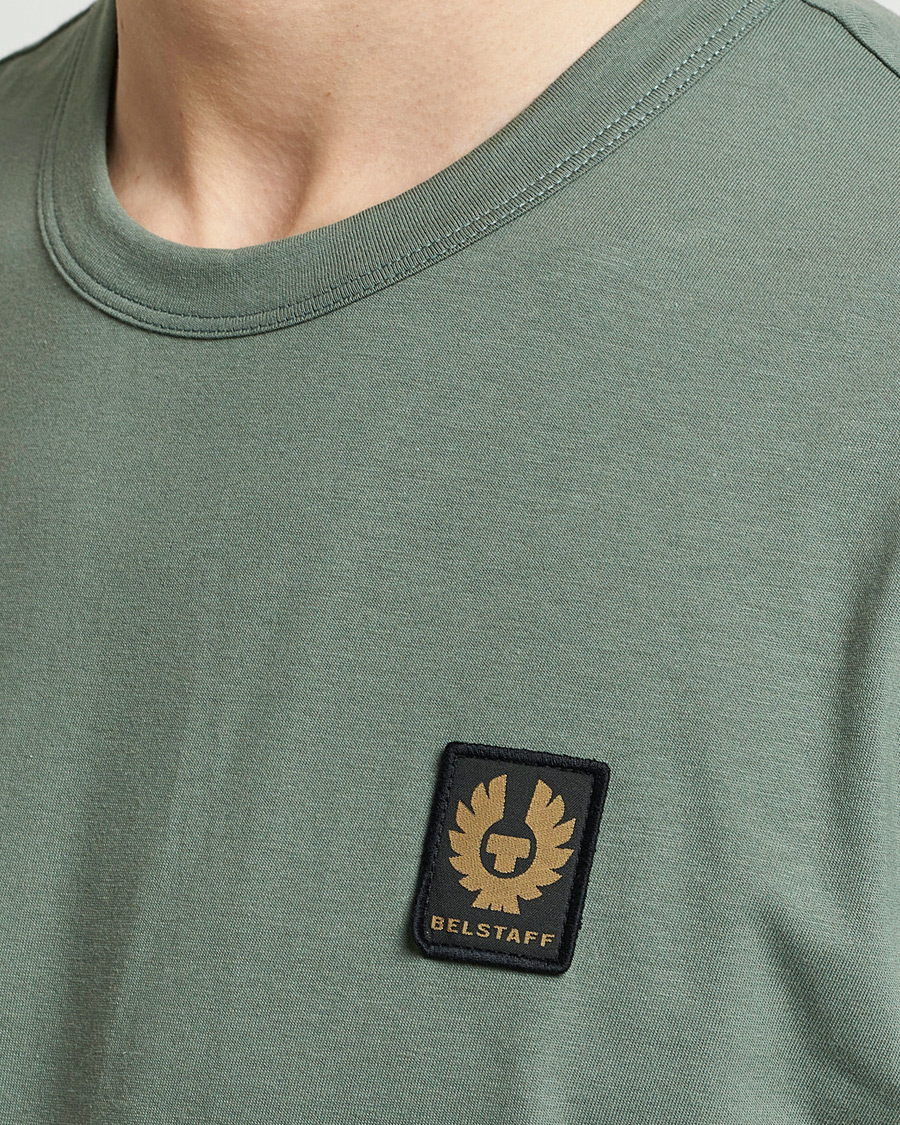Herren | T-Shirts | Belstaff | Cotton Logo T-Shirt Mineral Green