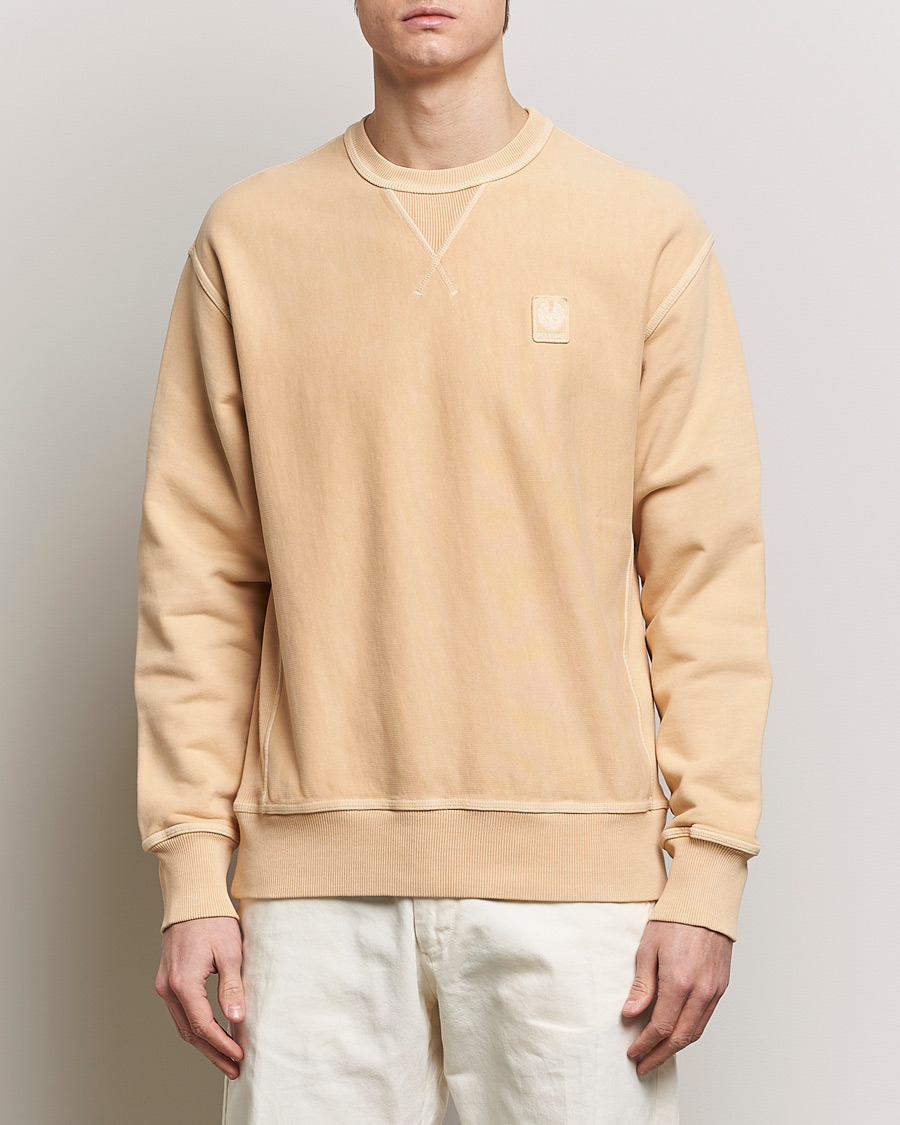 Men |  | Belstaff | Outliner Cotton Crew Neck Peach