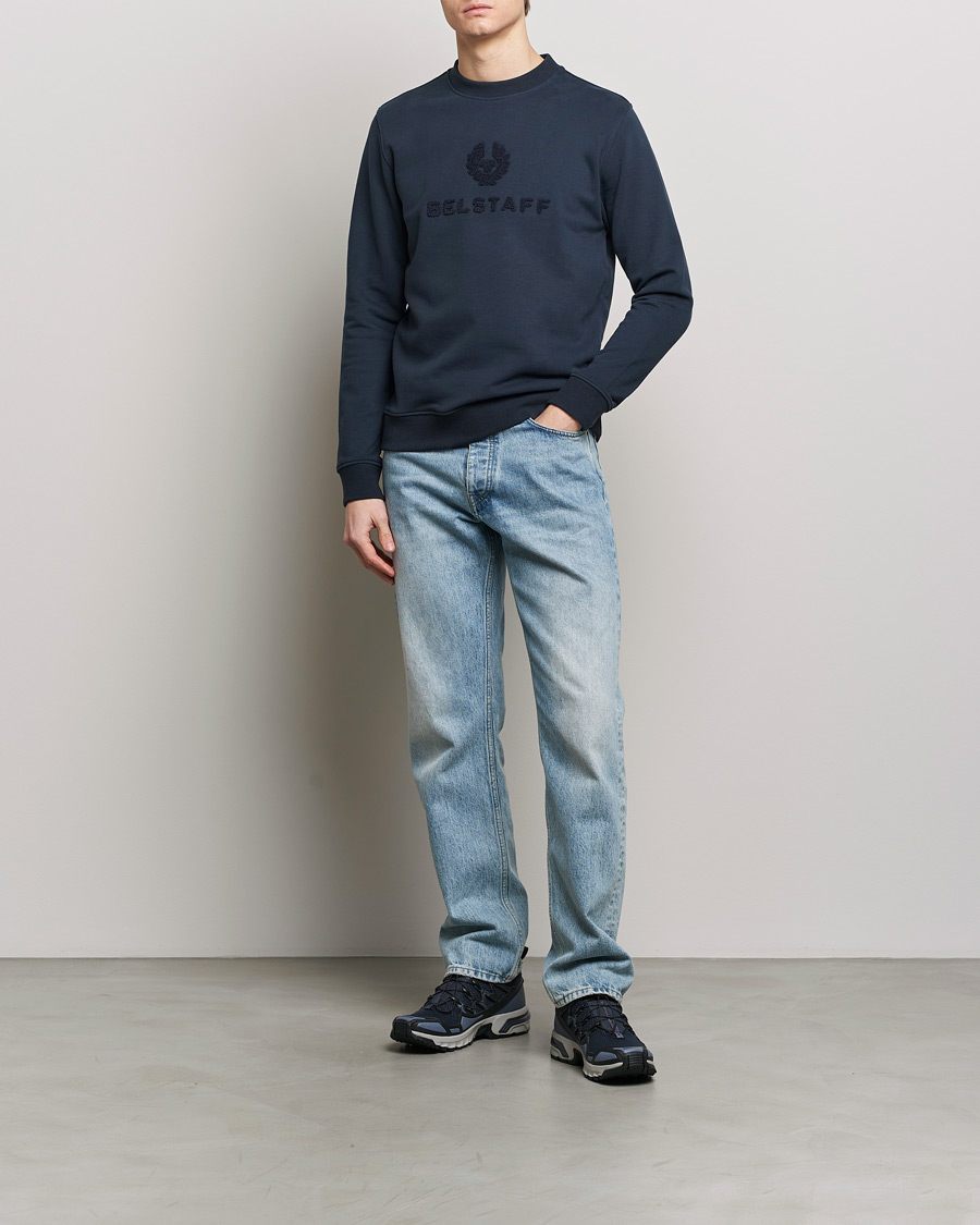 Herren | Pullover | Belstaff | Varsity Logo Sweatshirt Dark Ink