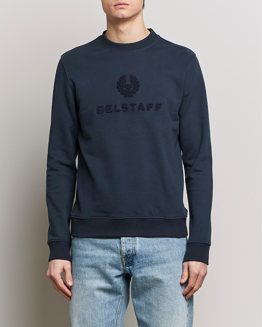 Herren | Kategorie | Belstaff | Varsity Logo Sweatshirt Dark Ink
