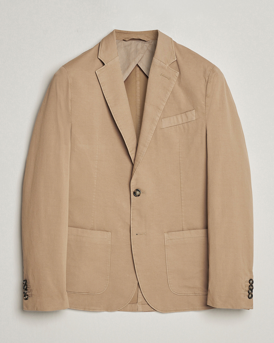 Herren | Sakkos | J.Lindeberg | Elton Garment Dyed Cotton Blazer Batique Khaki