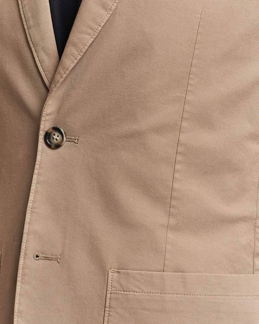 Herren | Sakkos | J.Lindeberg | Elton Garment Dyed Cotton Blazer Batique Khaki