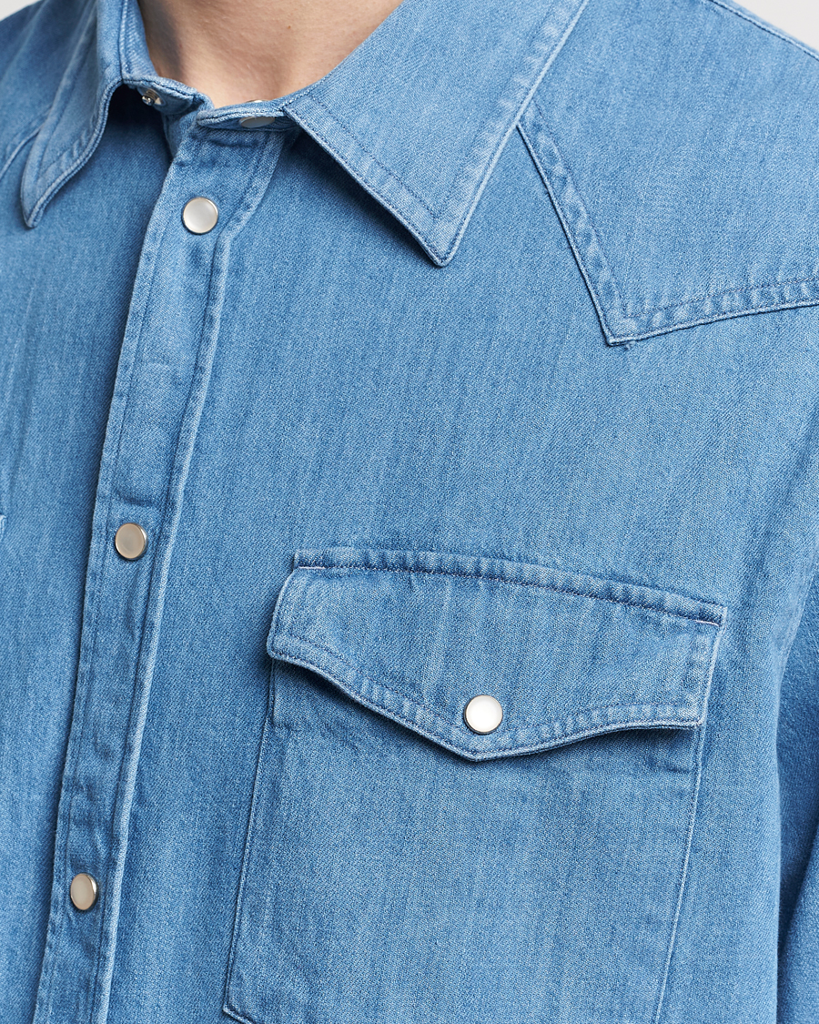 Herren | Hemden | J.Lindeberg | Carson Denim Shirt Bijou Blue