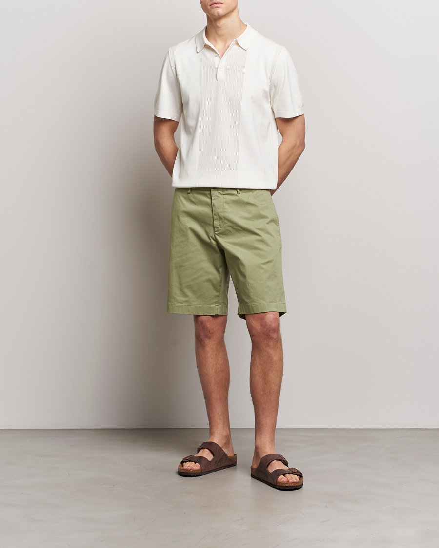 Herren | Shorts | J.Lindeberg | Nathan Cloud Satin Shorts Oil Green