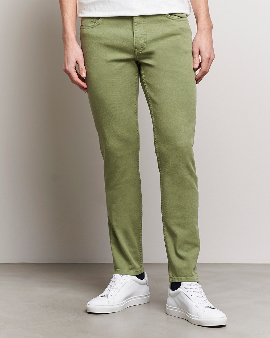 Herren | Business & Beyond | J.Lindeberg | Jay Twill Slim Stretch 5-Pocket Trousers Oil Green