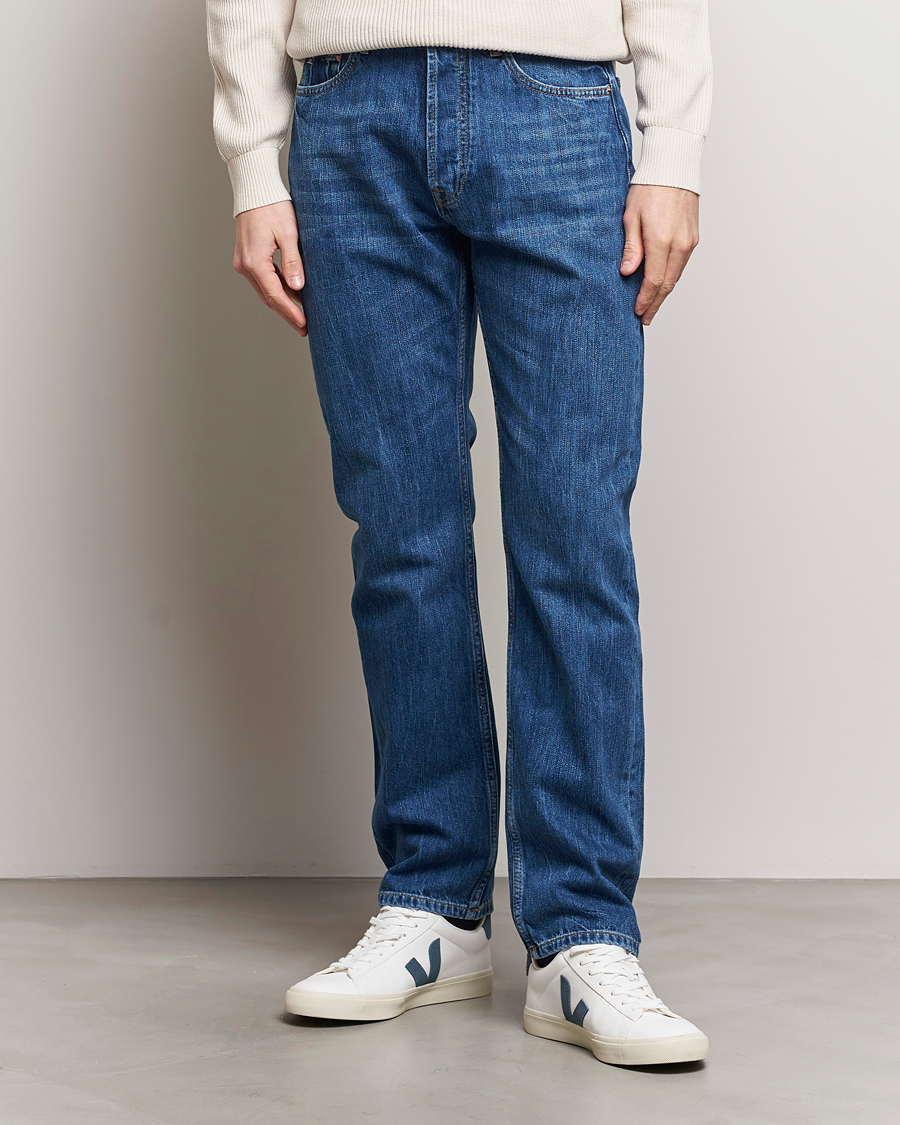 Herren | Business & Beyond | J.Lindeberg | Cody Slub Regular Jeans Mid Blue