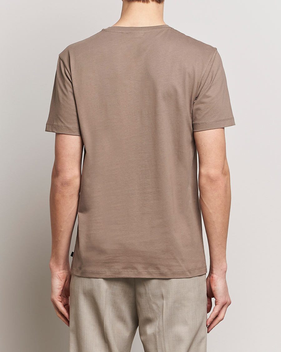 Herren | T-Shirts | J.Lindeberg | Sid Basic T-Shirt Walnut