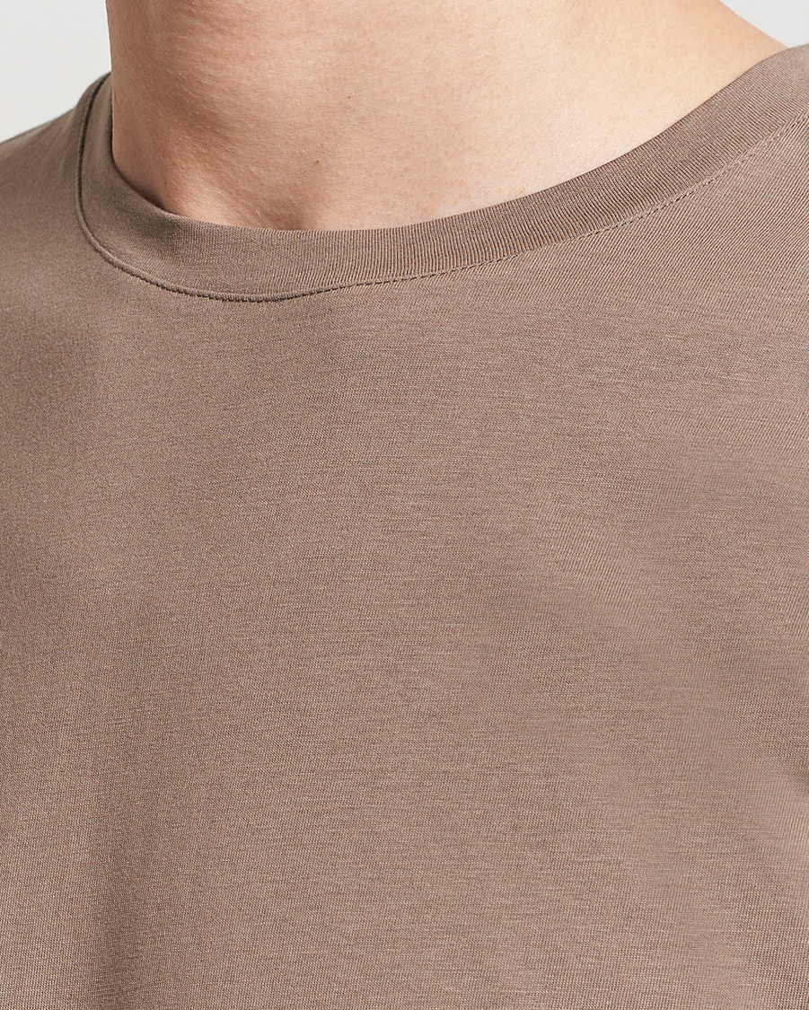 Herren | T-Shirts | J.Lindeberg | Sid Basic T-Shirt Walnut