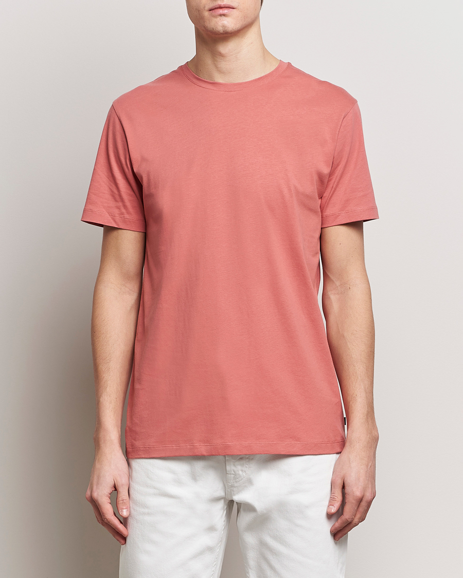 Herren | Kurzarm T-Shirt | J.Lindeberg | Sid Basic T-Shirt Dusty Cedar