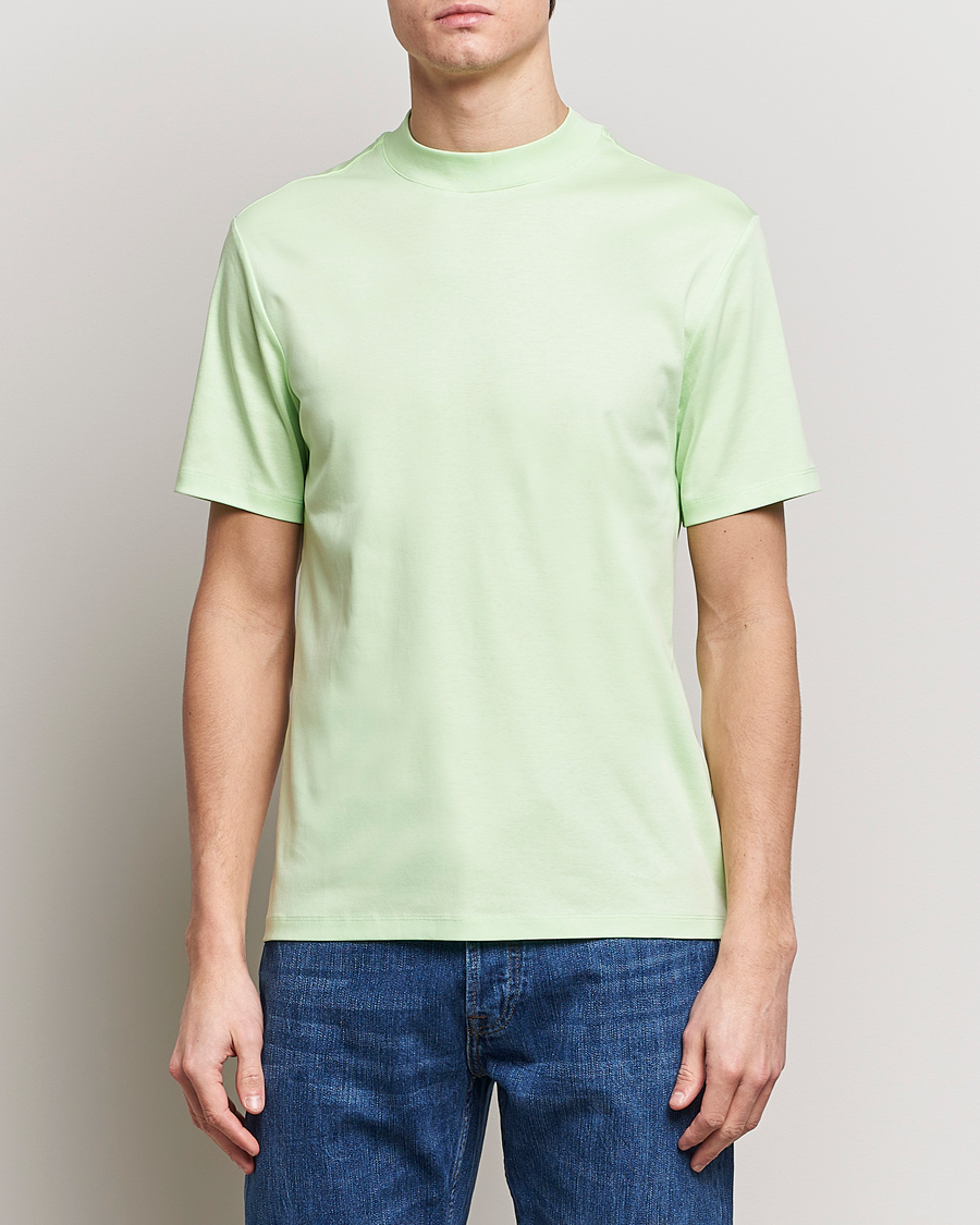 Herren | Business & Beyond | J.Lindeberg | Ace Mock Neck T-Shirt Paradise Green