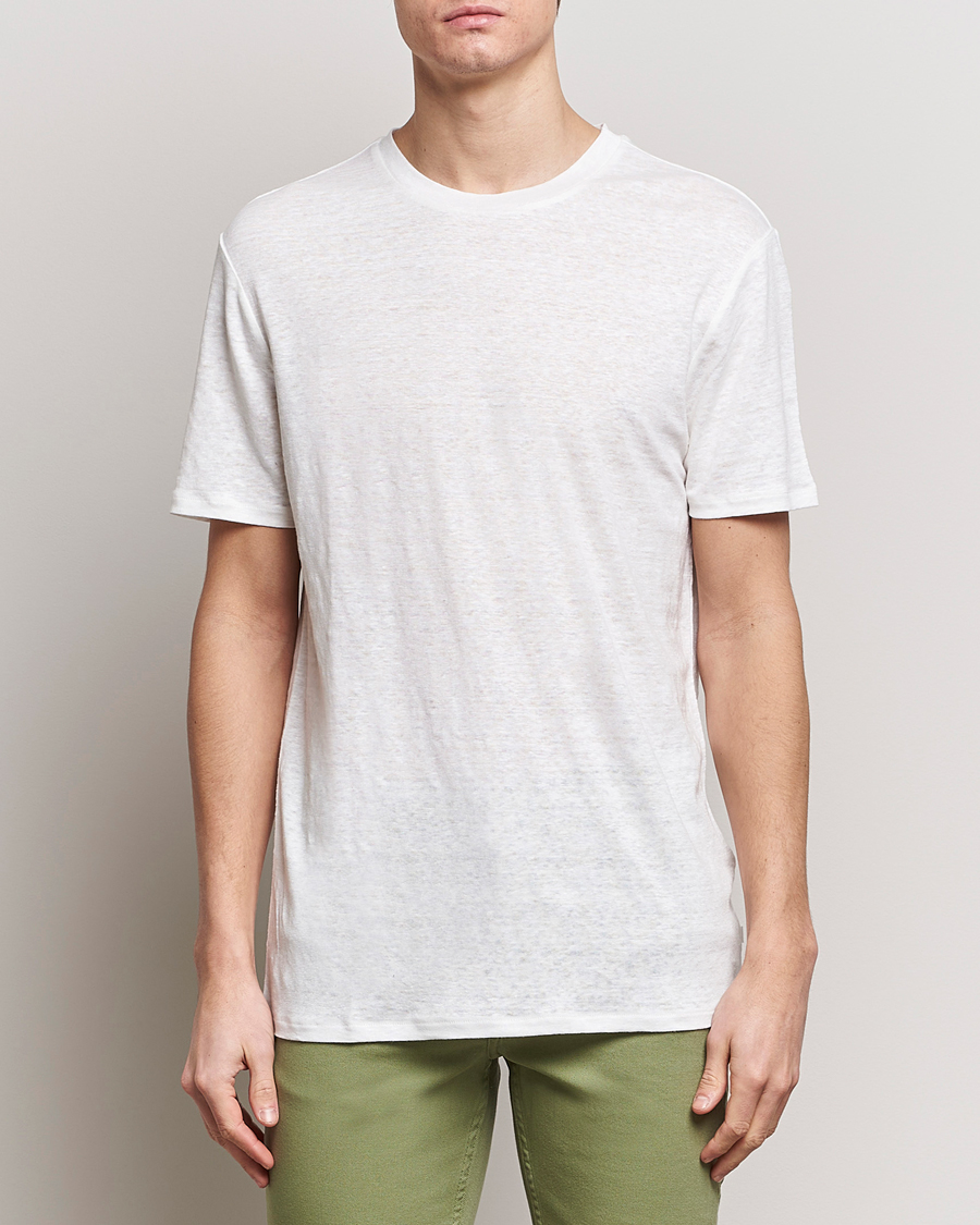 Herren |  | J.Lindeberg | Coma Linen T-Shirt Cloud White