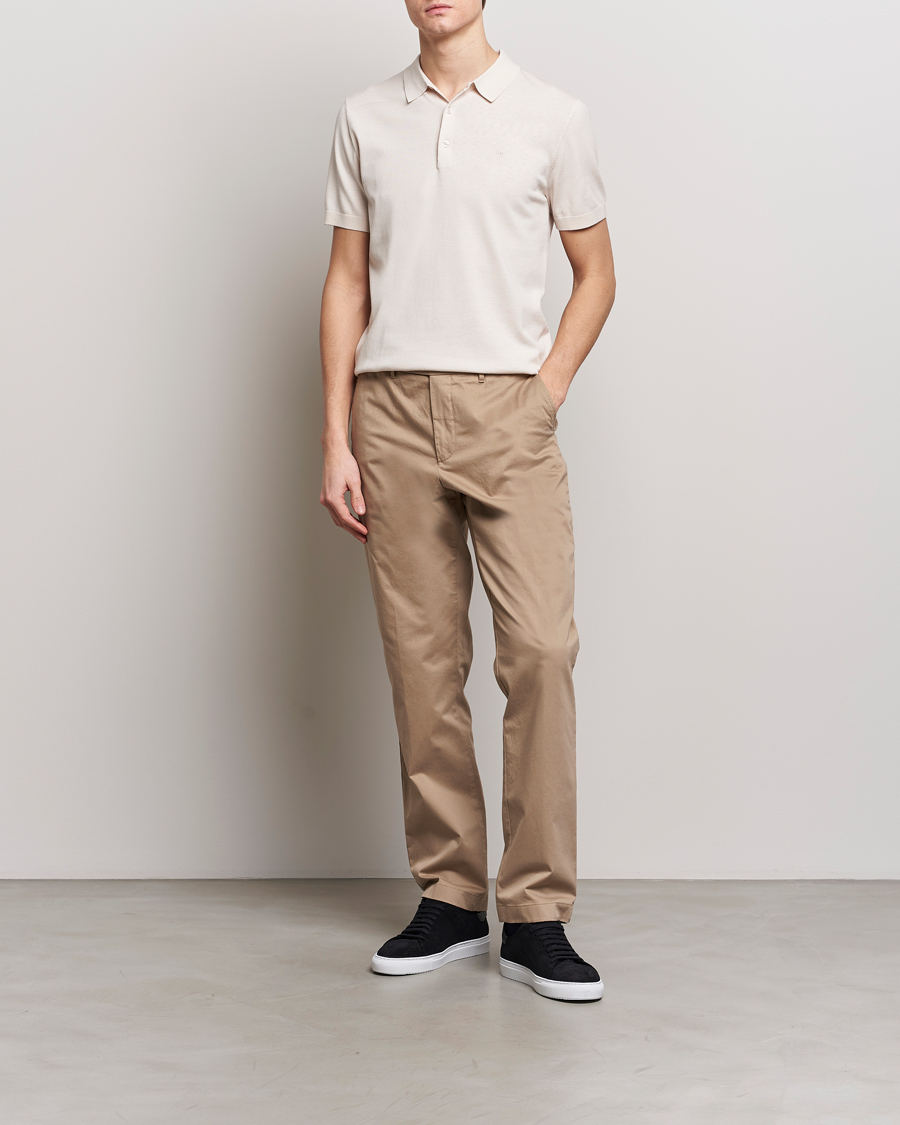 Herren | Poloshirts | J.Lindeberg | Ridge Rayon Silk Polo Moonbeam