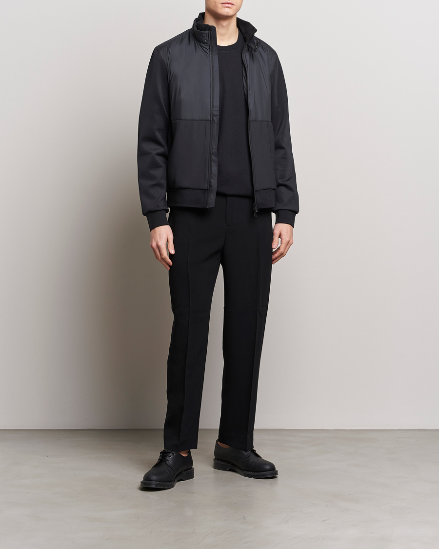 Herren | Pullover | J.Lindeberg | Dovid Hybrid Jacket Black