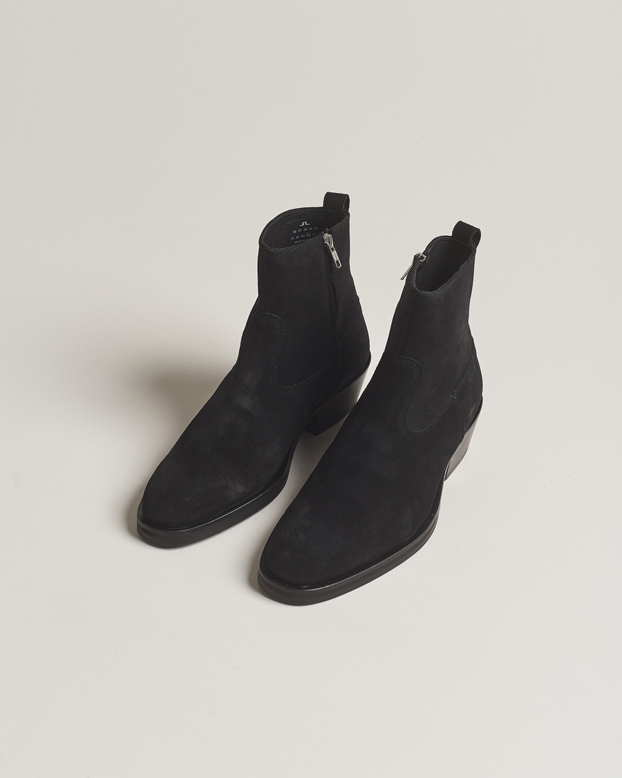Herren | Boots | J.Lindeberg | Wyatt Suede Boots Black