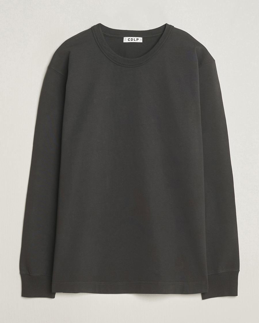 Herren | T-Shirts | CDLP | Heavyweight Long Sleeve T-Shirt Charcoal