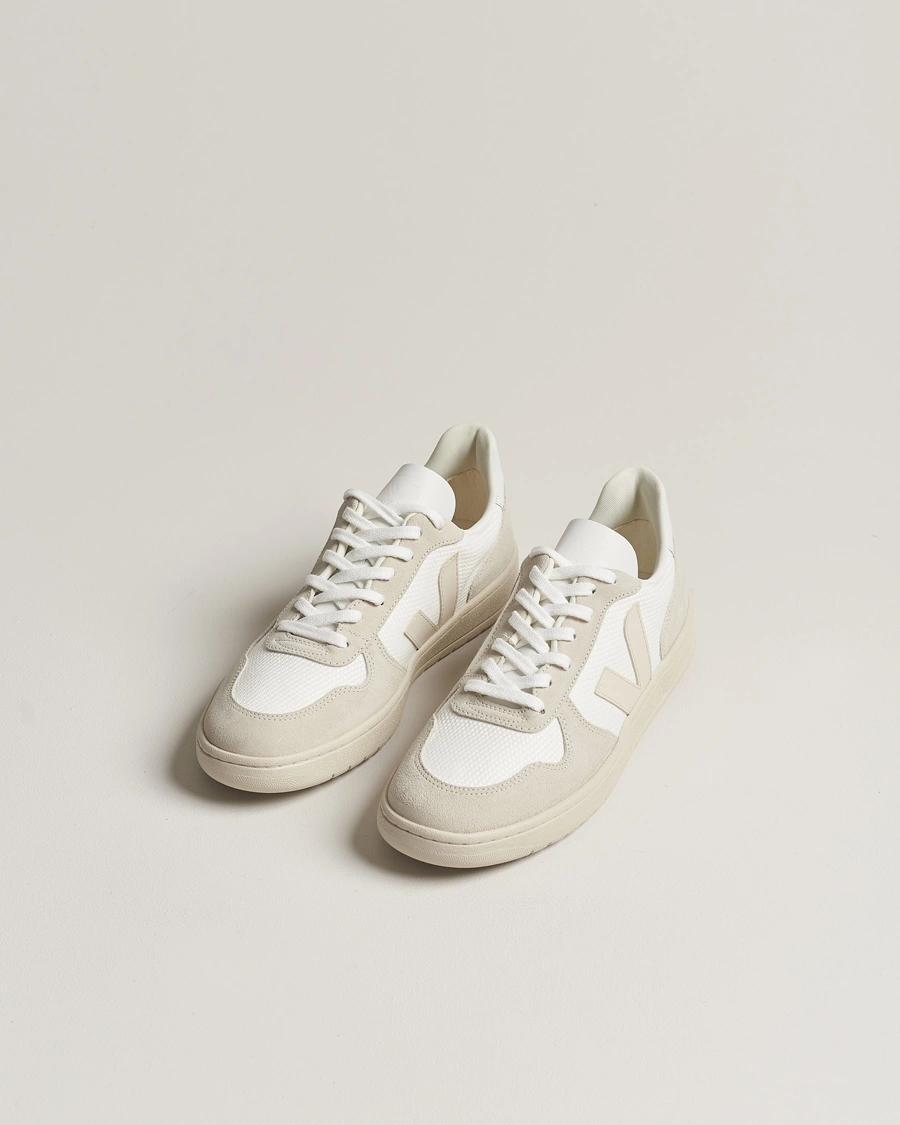 Herren |  | Veja | V-10 Mesh Sneaker White/Natural Pierre