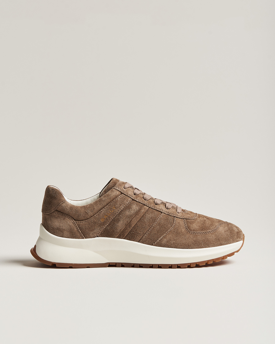 Herren | Bally Darsyl Suede Running Sneaker Deep Sepia | Bally | Darsyl Suede Running Sneaker Deep Sepia