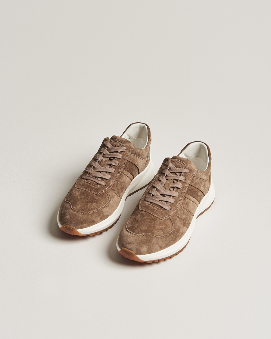Herren | Bally Darsyl Suede Running Sneaker Deep Sepia | Bally | Darsyl Suede Running Sneaker Deep Sepia