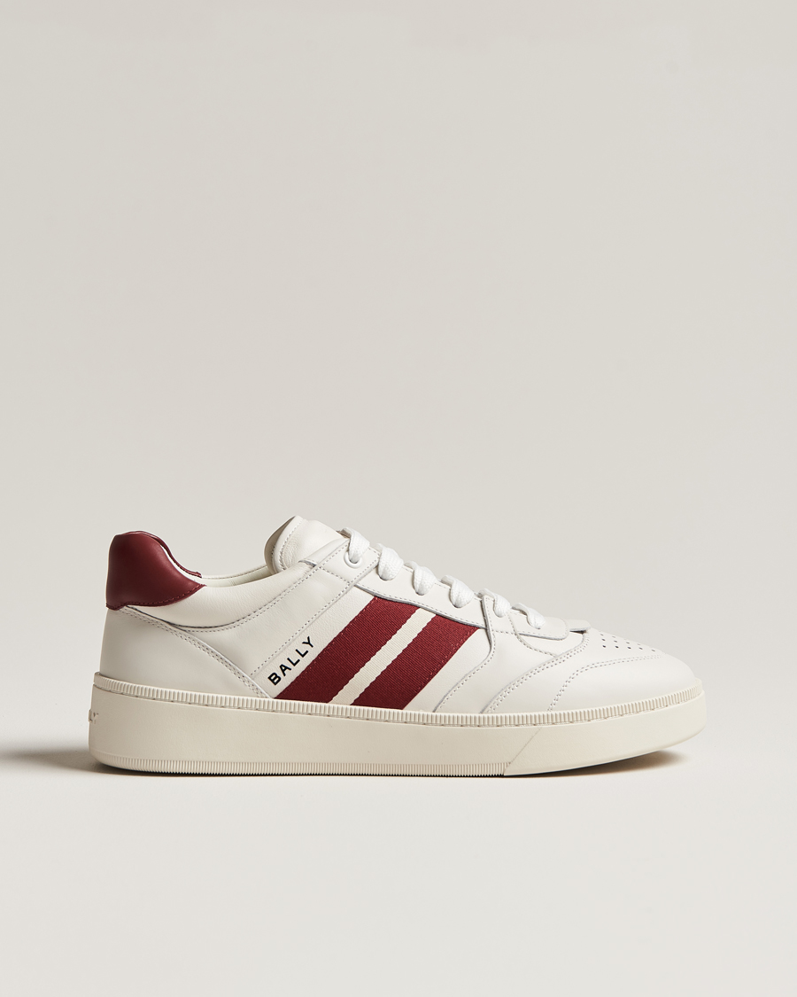 Herren | Sneaker | Bally | Rebby Leather Sneaker White/Ballyred