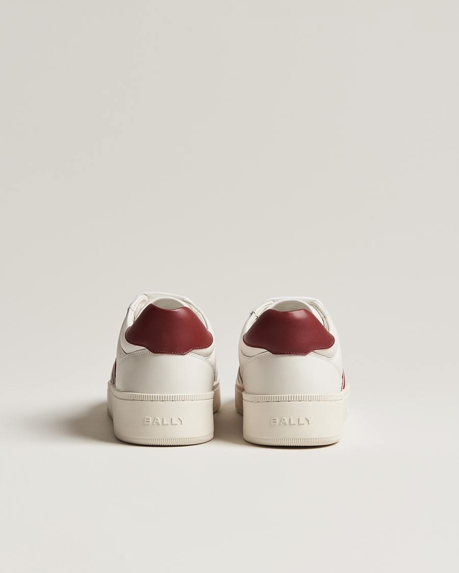 Herren | Sneaker | Bally | Rebby Leather Sneaker White/Ballyred