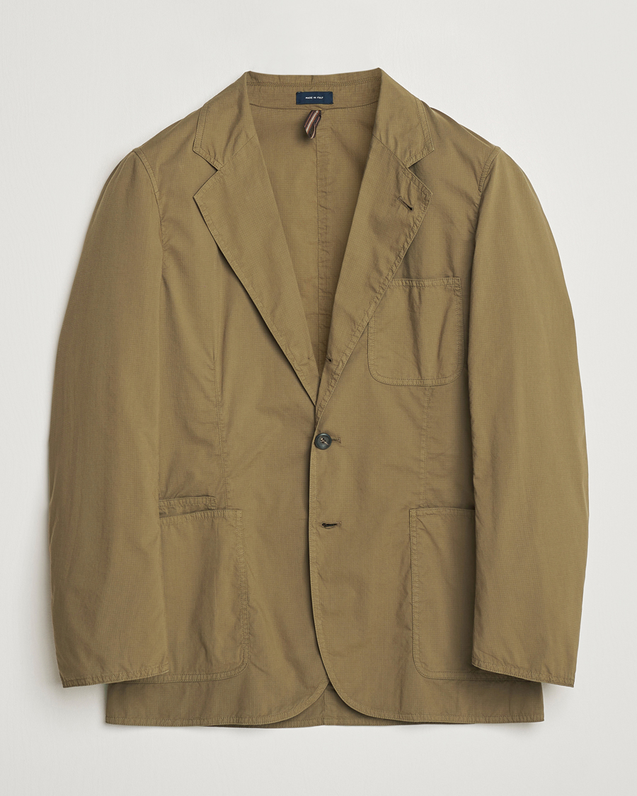 Herren | Sakkos | Drake's | MKVIII Lightweight Double Games Blazer Olive