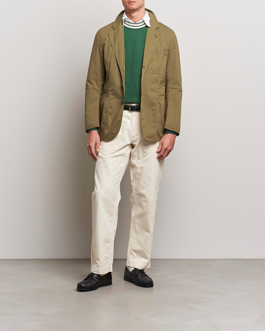 Herren | Sakkos | Drake's | MKVIII Lightweight Double Games Blazer Olive