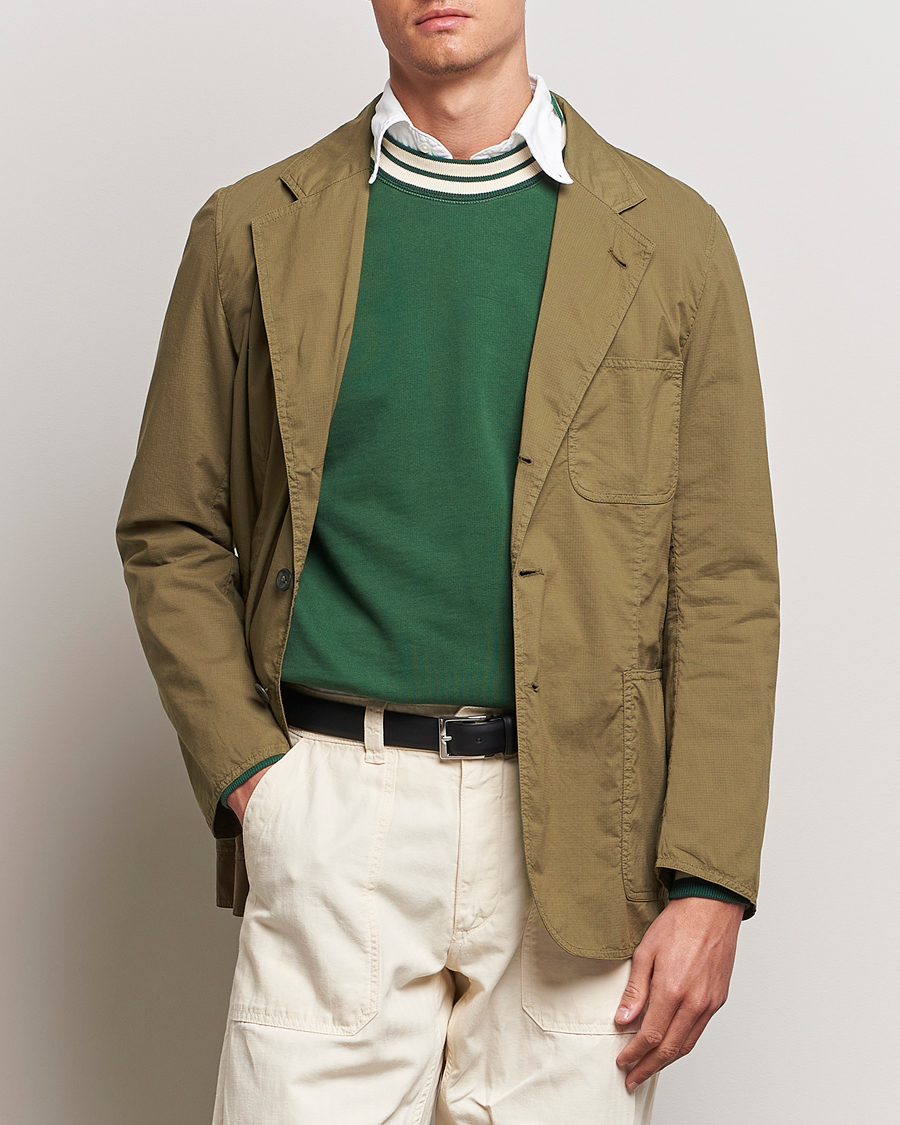 Herren | Sakkos | Drake's | MKVIII Lightweight Double Games Blazer Olive