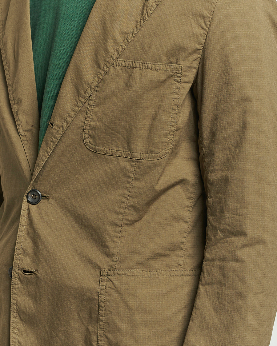 Herren | Sakkos | Drake's | MKVIII Lightweight Double Games Blazer Olive