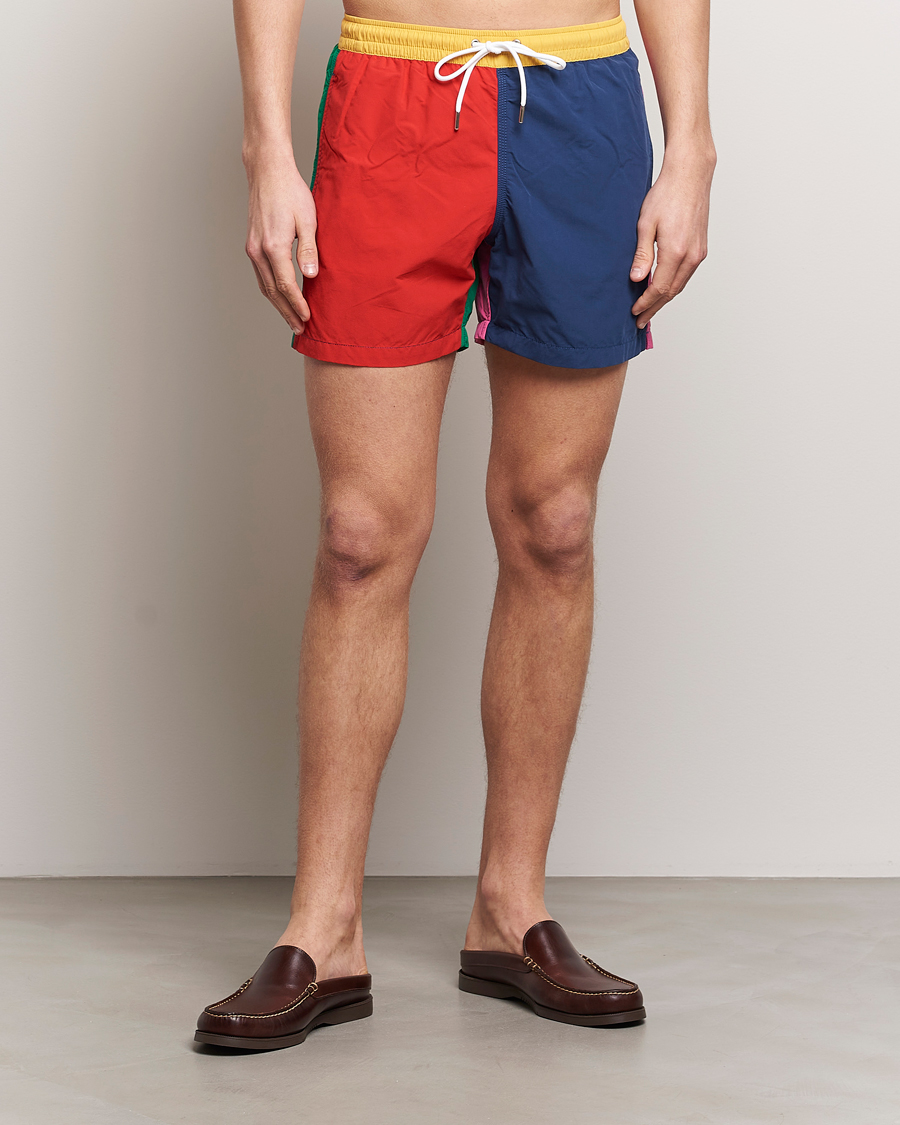 Men | Clothing | Drake's | Colourblock Swimshorts Multi