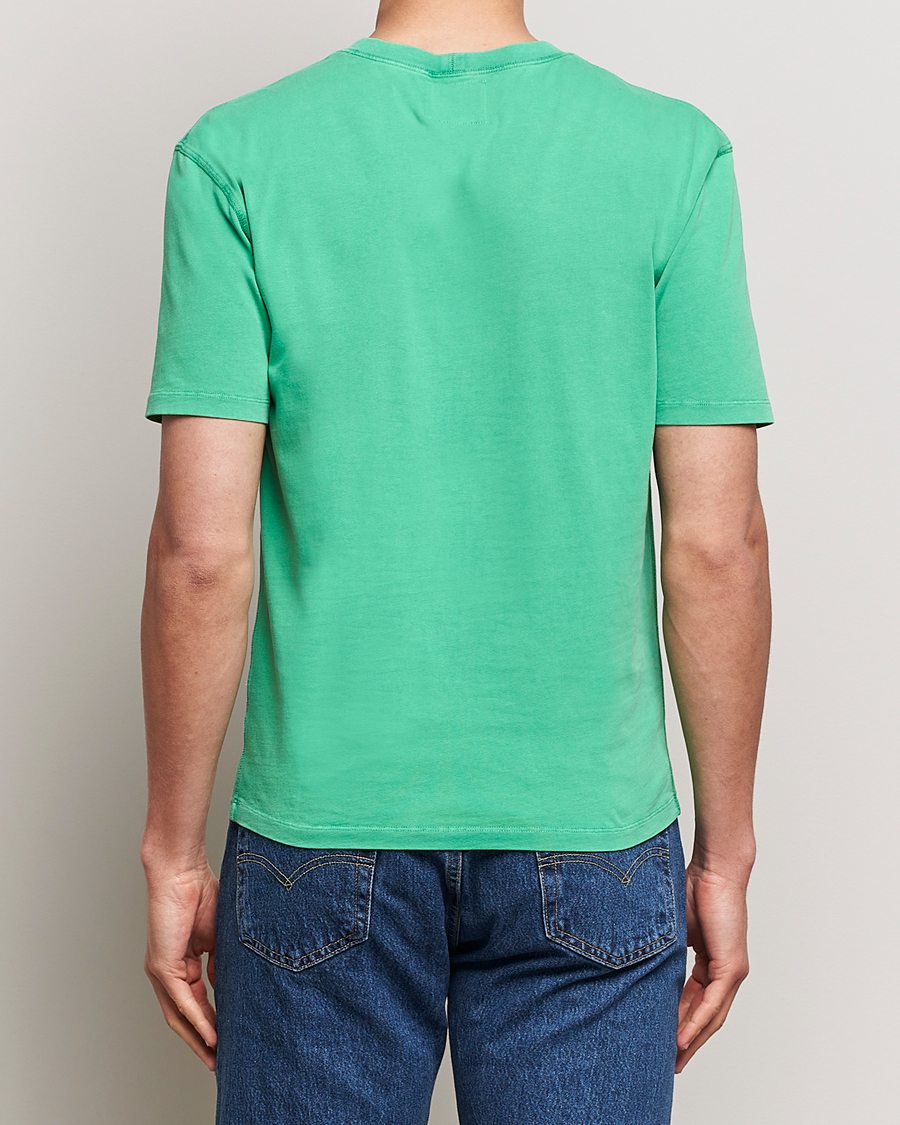 Herren | T-Shirts | Drake's | Washed Hiking T-Shirt Green