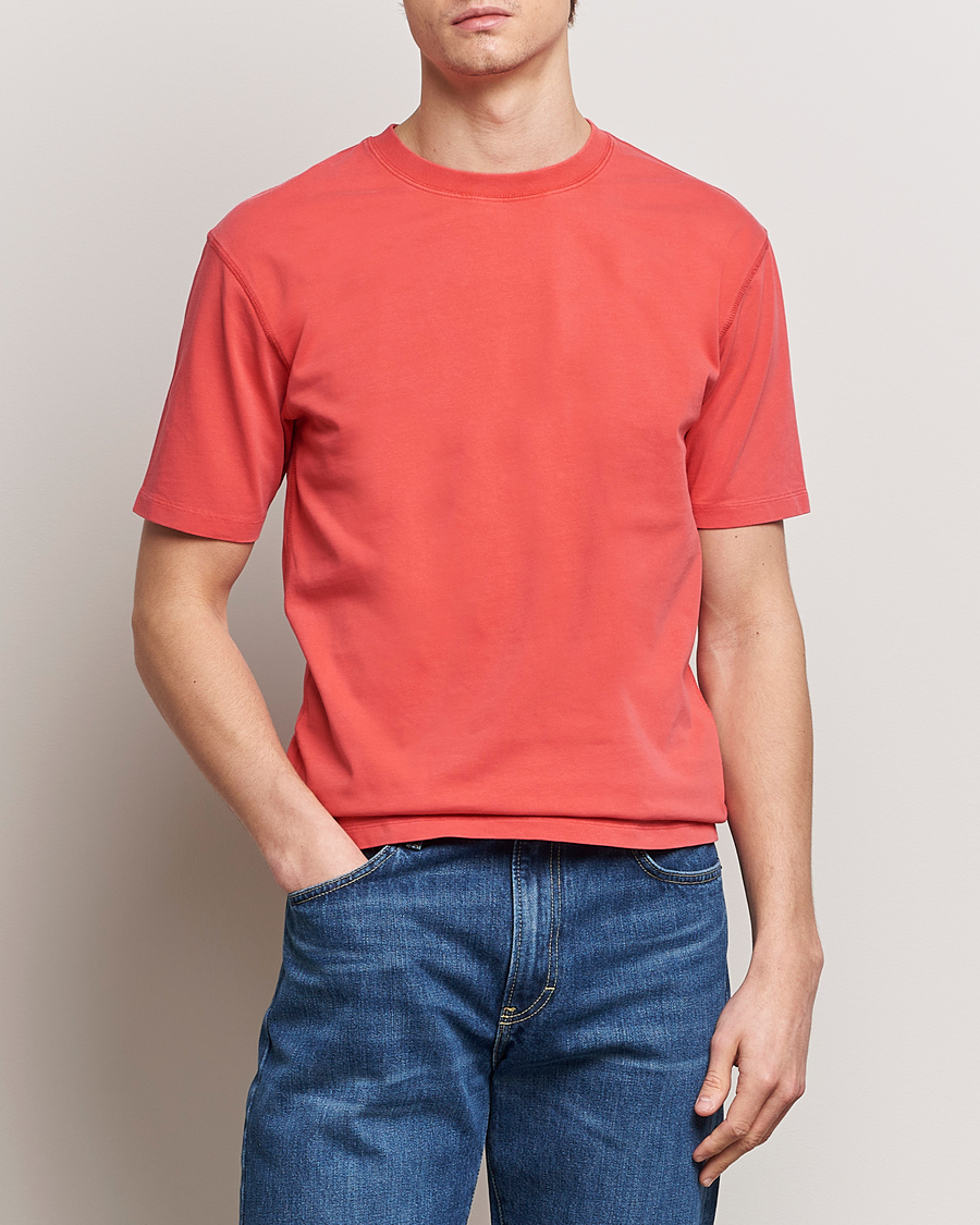 Herren | Kleidung | Drake\'s | Washed Hiking T-Shirt Red