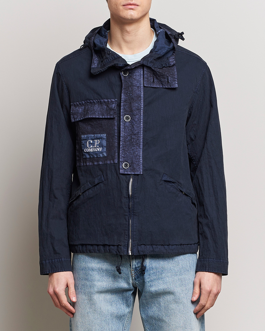 Herren | Zeitgemäße Jacken | C.P. Company | 50 Filli Gum Cotton/Nylon Jacket Navy