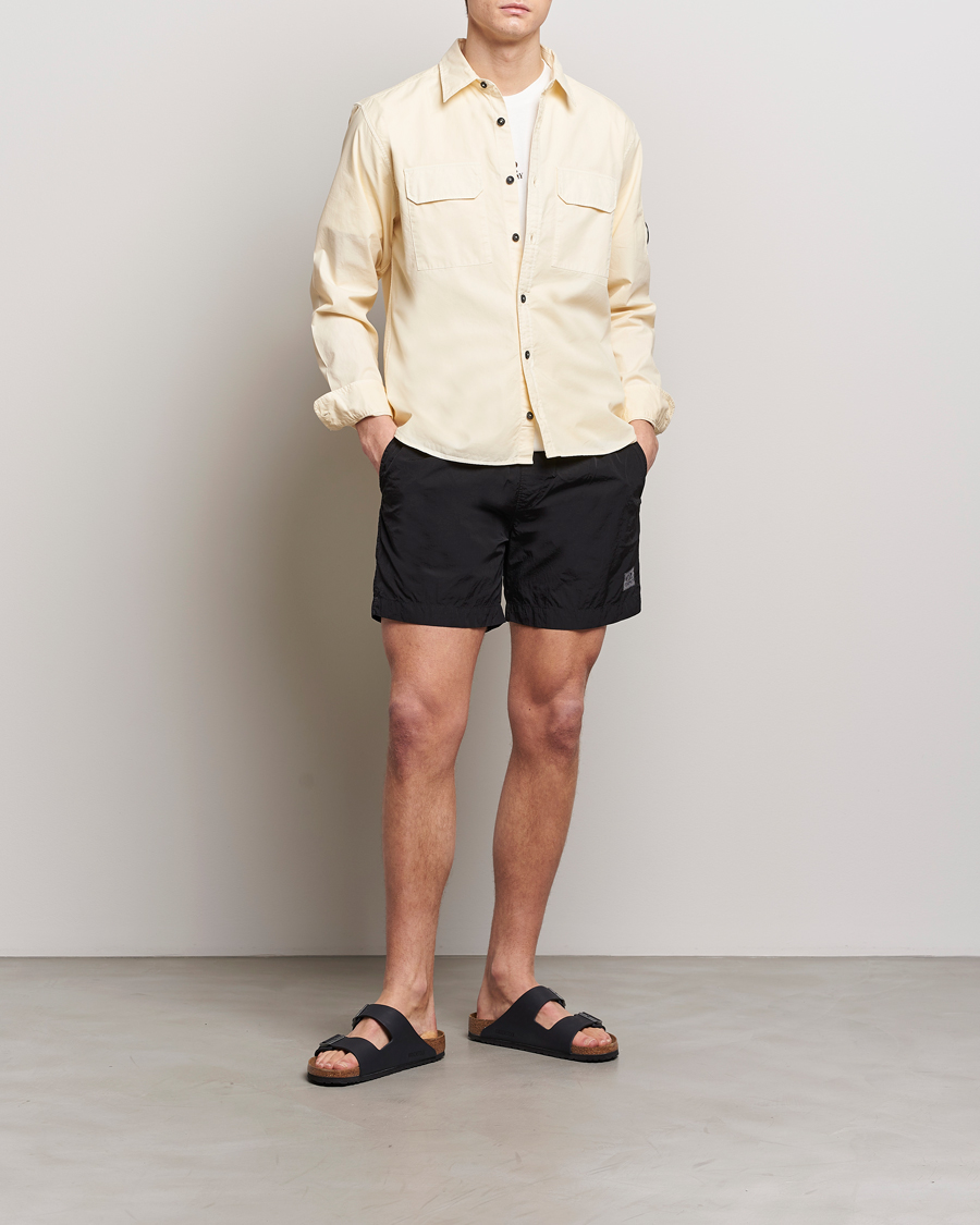 Herren | Hemden | C.P. Company | Long Sleeve Gabardine Pocket Shirt Ecru